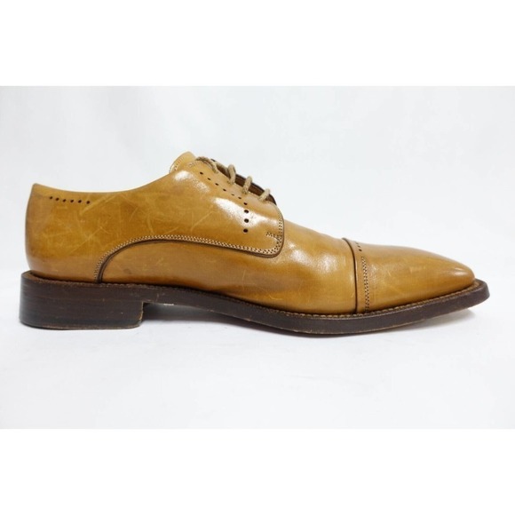 FRATELLI BORGIOLI Men Dress Shoes Cap-Toe Brown Leather Italy 11M,US/10.5UK/45E main image 6